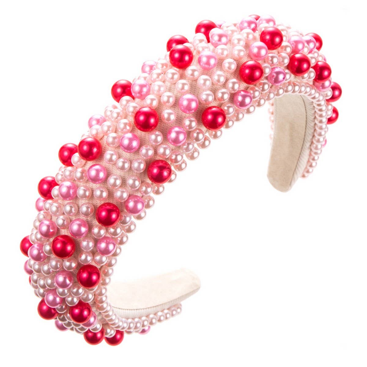 COLORED BEADS DECKED HEAD HOOP HEADBAND_CWAHA0116