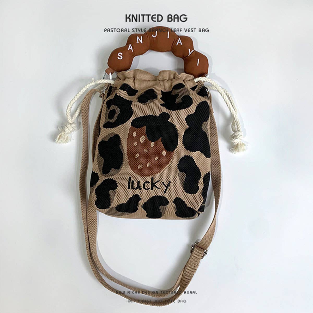 Convenient to carry with you woven lucky bag