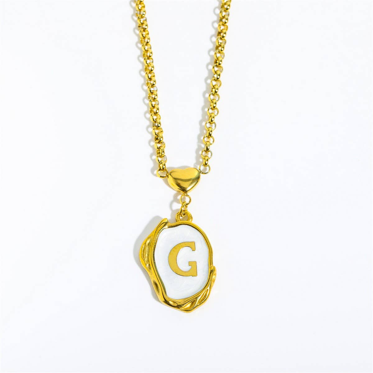 NEW 26 LETTERS OIL DROP THREE-DIMENSIONAL NECKLACE