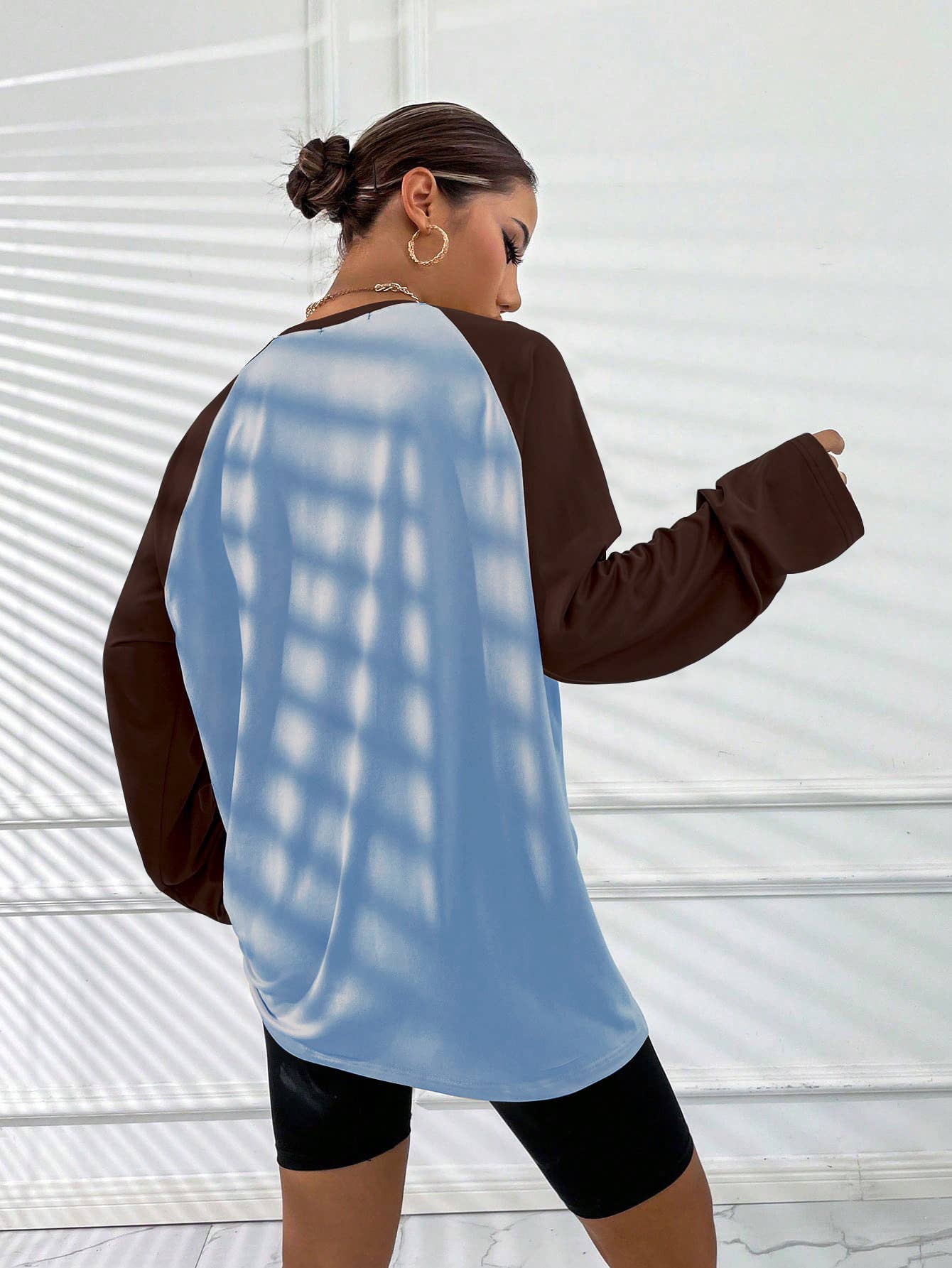 AMERICAN RETRO COLOR BUMP SHOULDER T-SHIRT