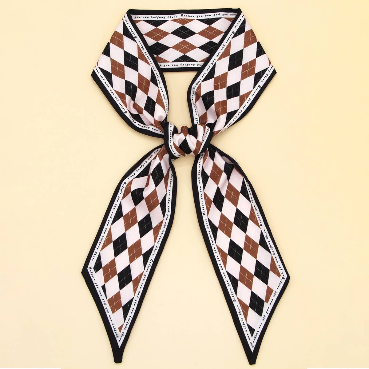 Floral Letter  Scarf ? Hair Tie & Bag Ribbon