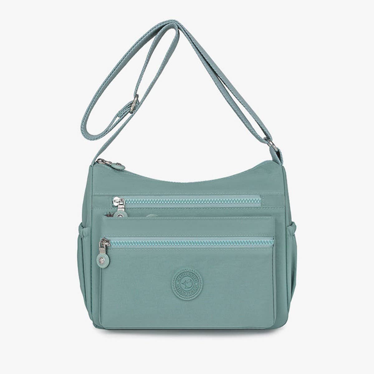 LIGHTWEIGHT NYLON MULTI-LAYER SHOULDER BAG
