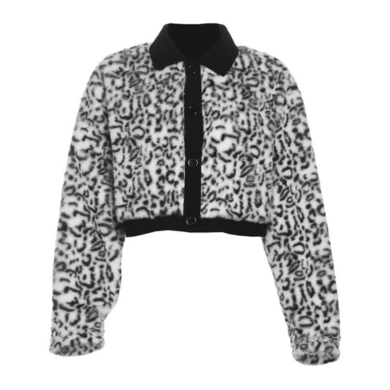 SOLID COLOR STREET FASHION LAPEL FLEECE JACKET