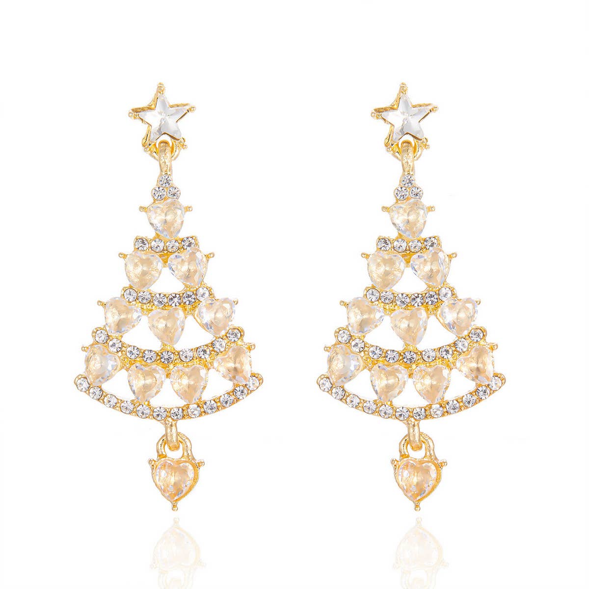 ALL-MATCH CASUAL CHRISTMAS TREE EARRINGS_CWAJE2399