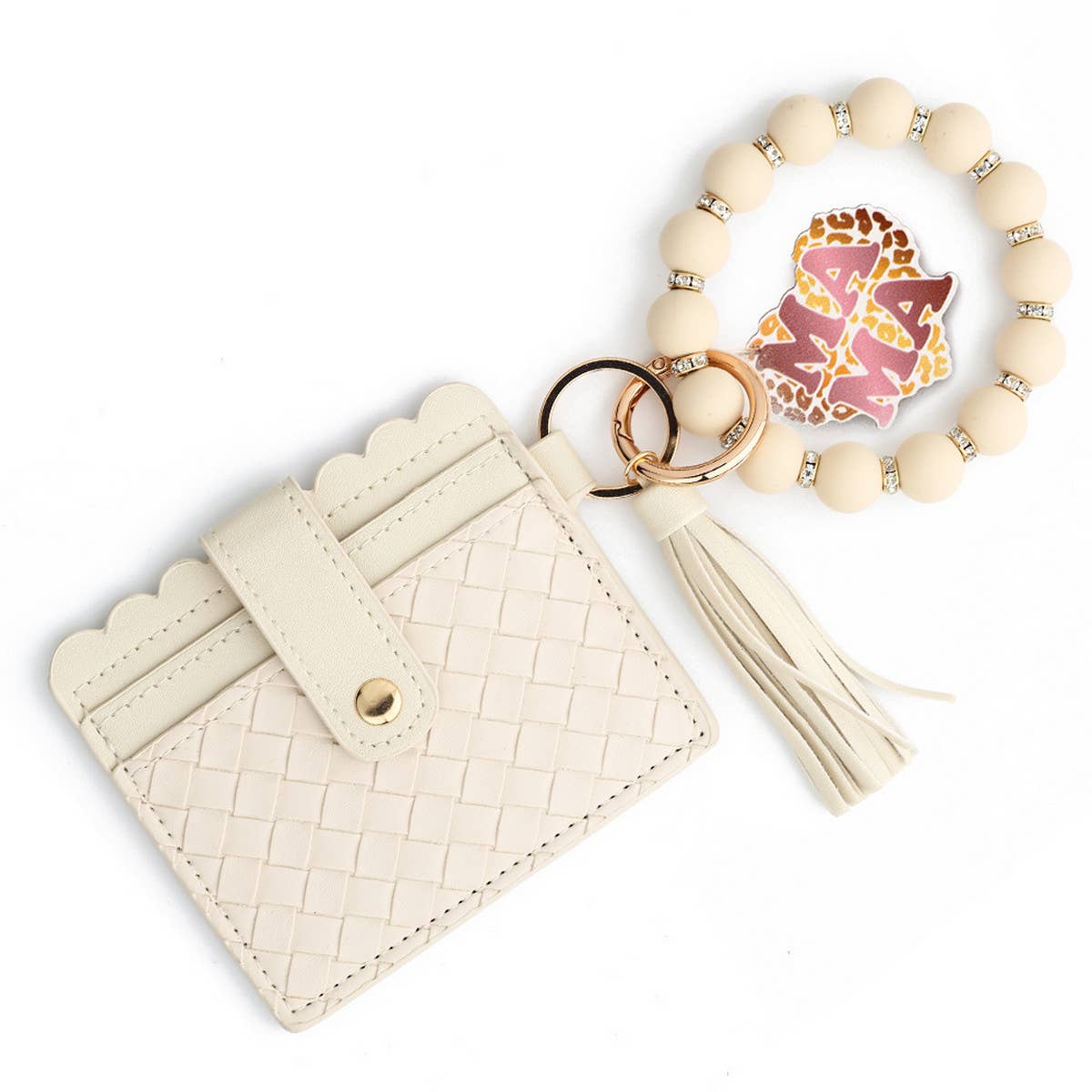 2024 NEW BRACELET BRAIDED STRIPED KEYCHAIN_CWMM1293