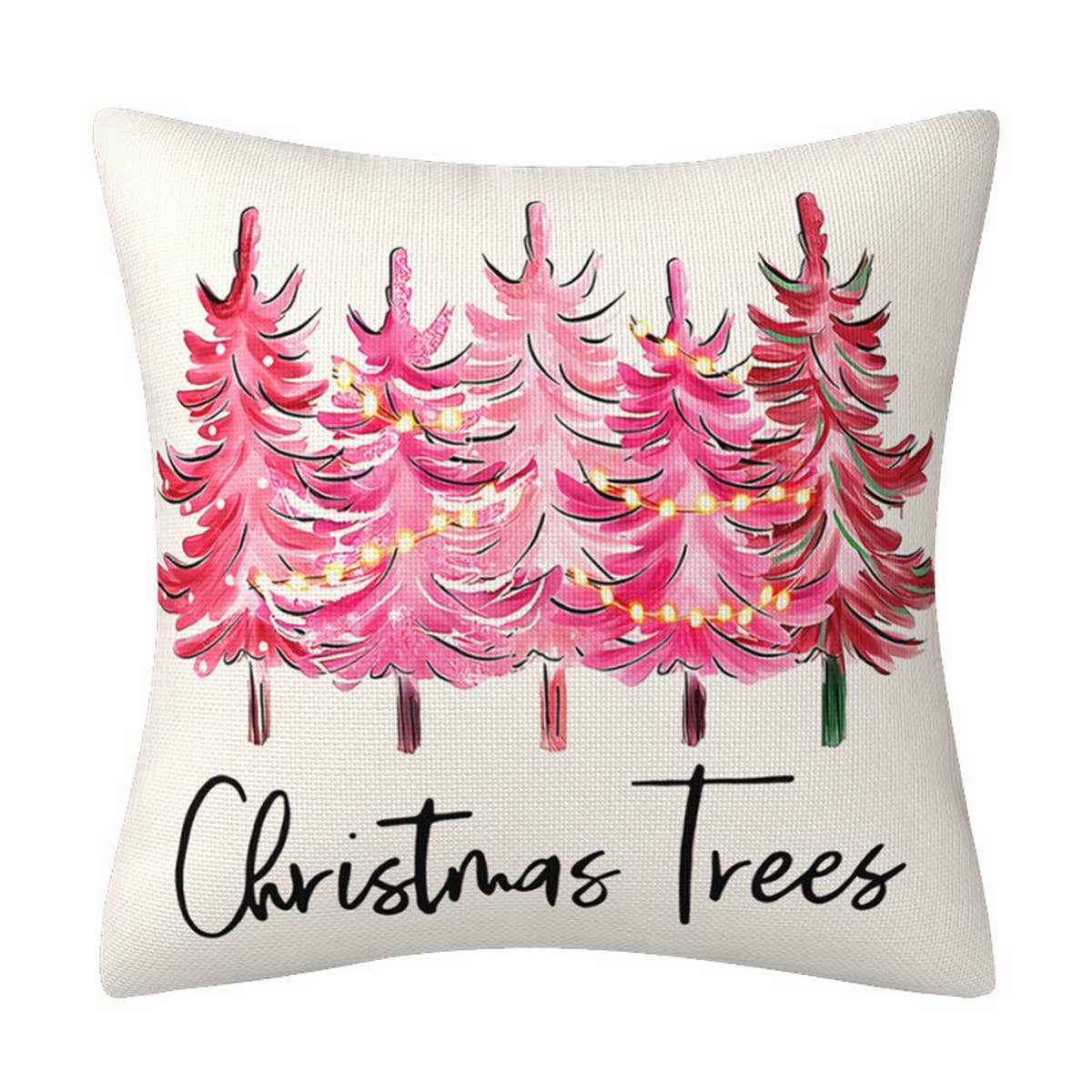 NEW ARRIVAL PINK SANTA CLAUS PILLOWCASE