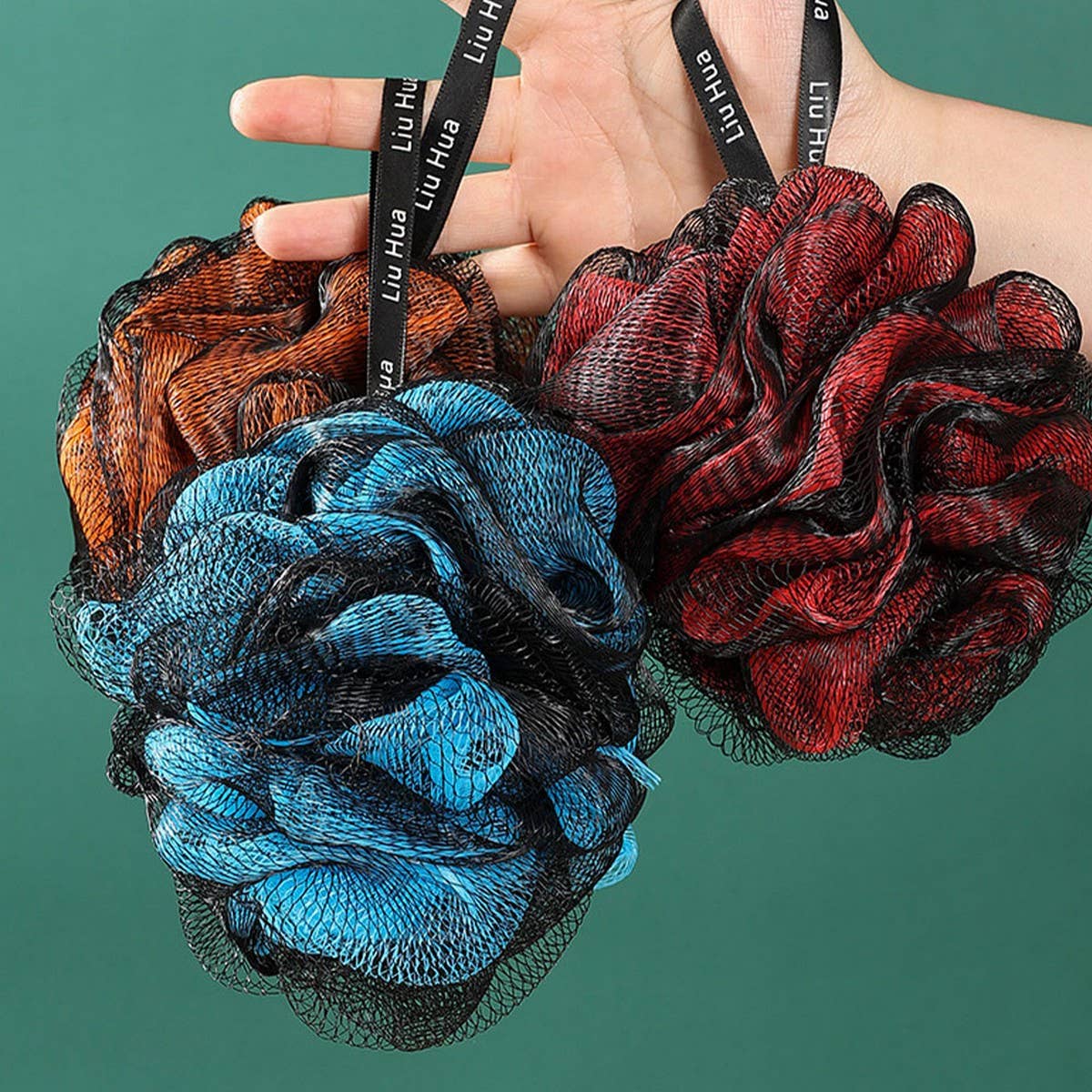 BATH POUF COLOR SET SUPER SOFT NON-FRAGILE_CWMM3345