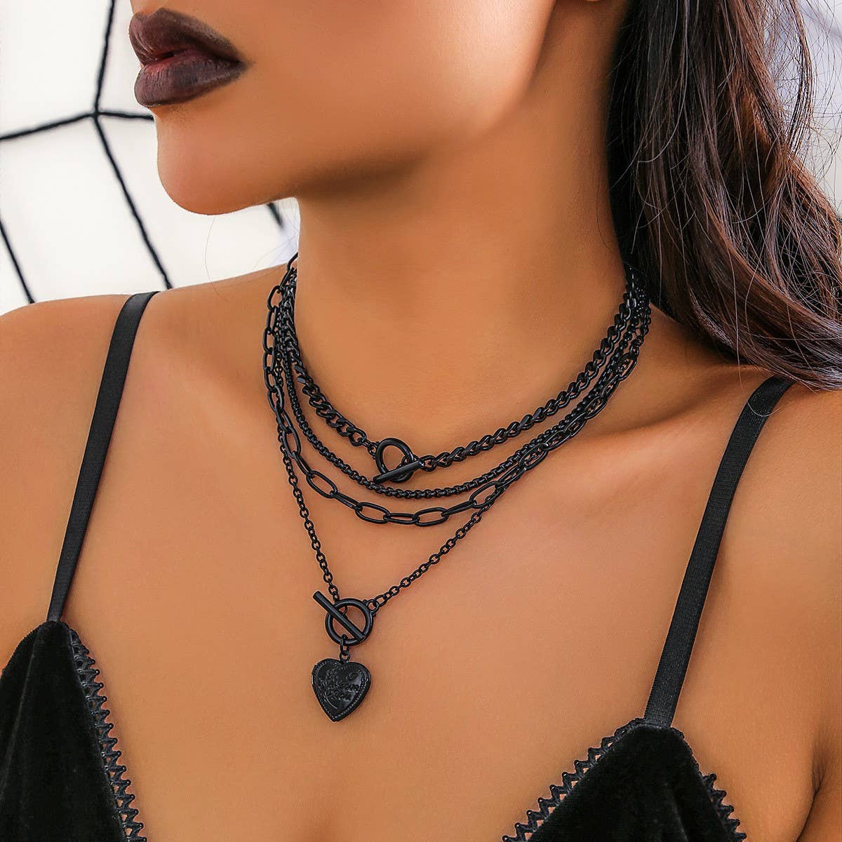 TRENDY HIP-HOP CHICK COOL STYLE NECKLACE
