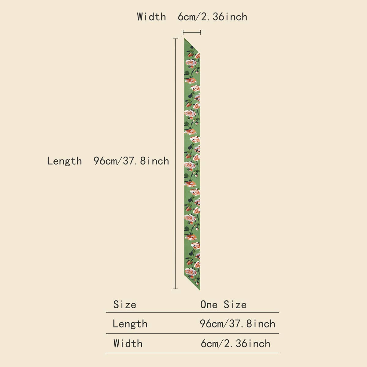 Skinny Silk Feel Scarf ??Hair, Bag, Gift Ribbon_CWASC0082