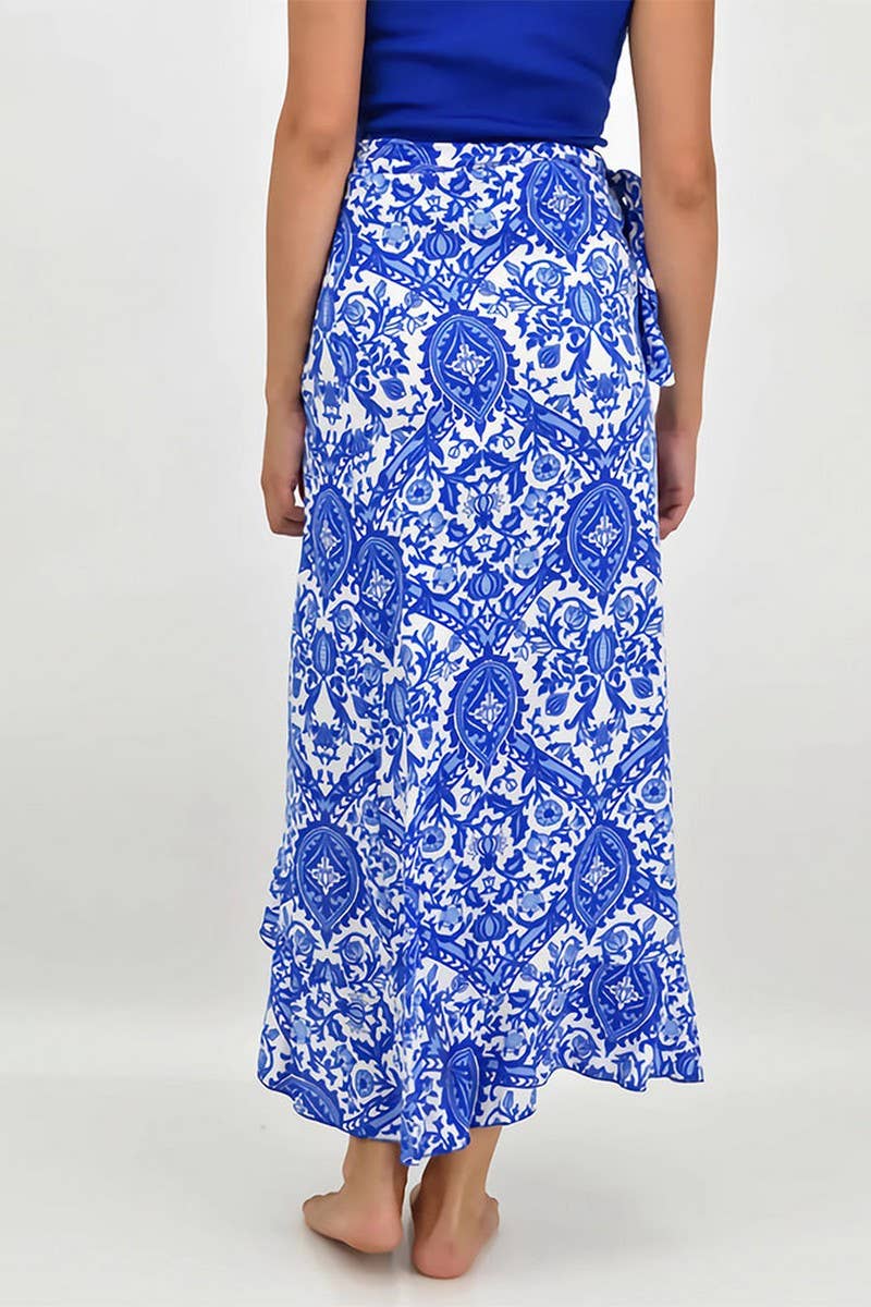 CWDHL0681_SUMMER WRAP RUFFLE FLORAL SKIRT