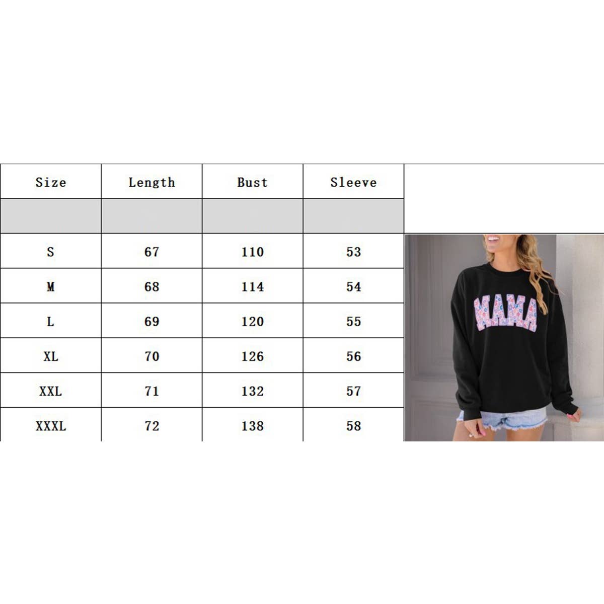 WOMEN'S LETTER PATTERN PULLOVER ROUND NECK HOODIE