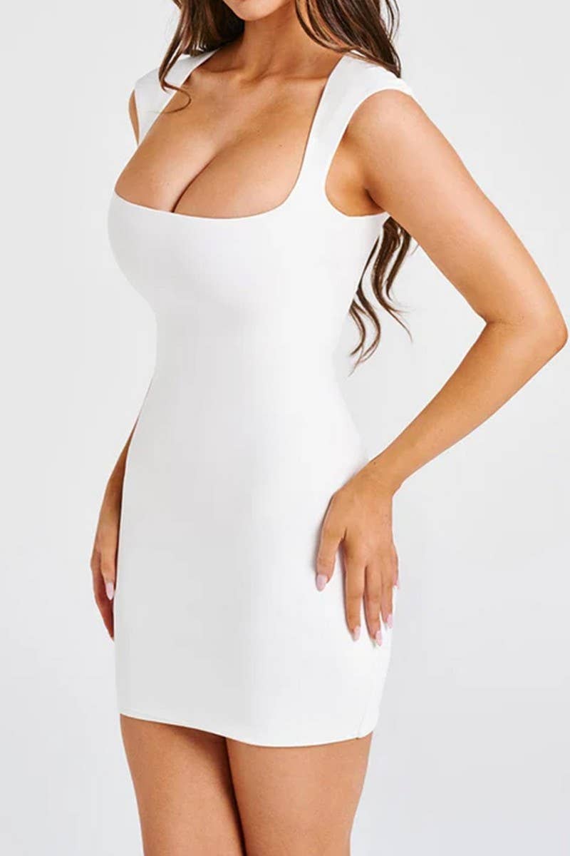 CWDSD7845_SUMMER FRENCH STYLE ELEGANT HIP DRESS