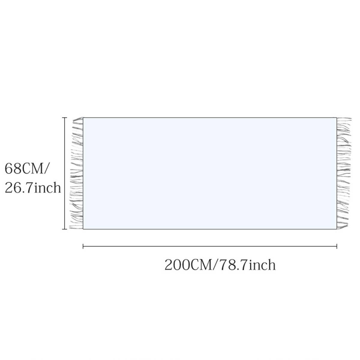 Double-Sided Crinkle Scarf - Elegant Winter Wrap