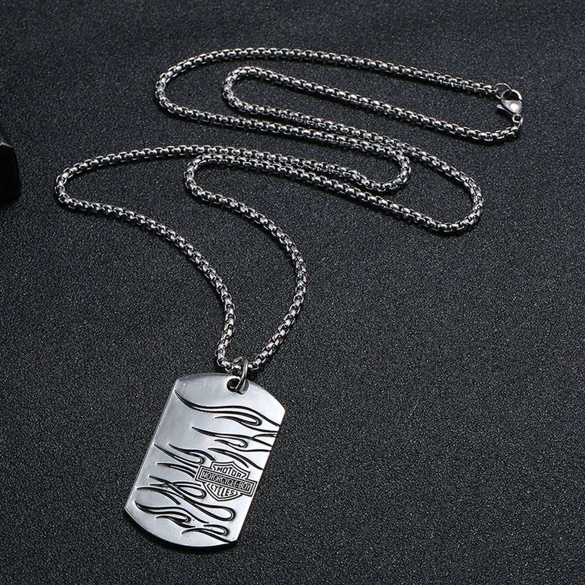CREATIVE ALLOY PENDANT MEN'S LONG NECKLACE