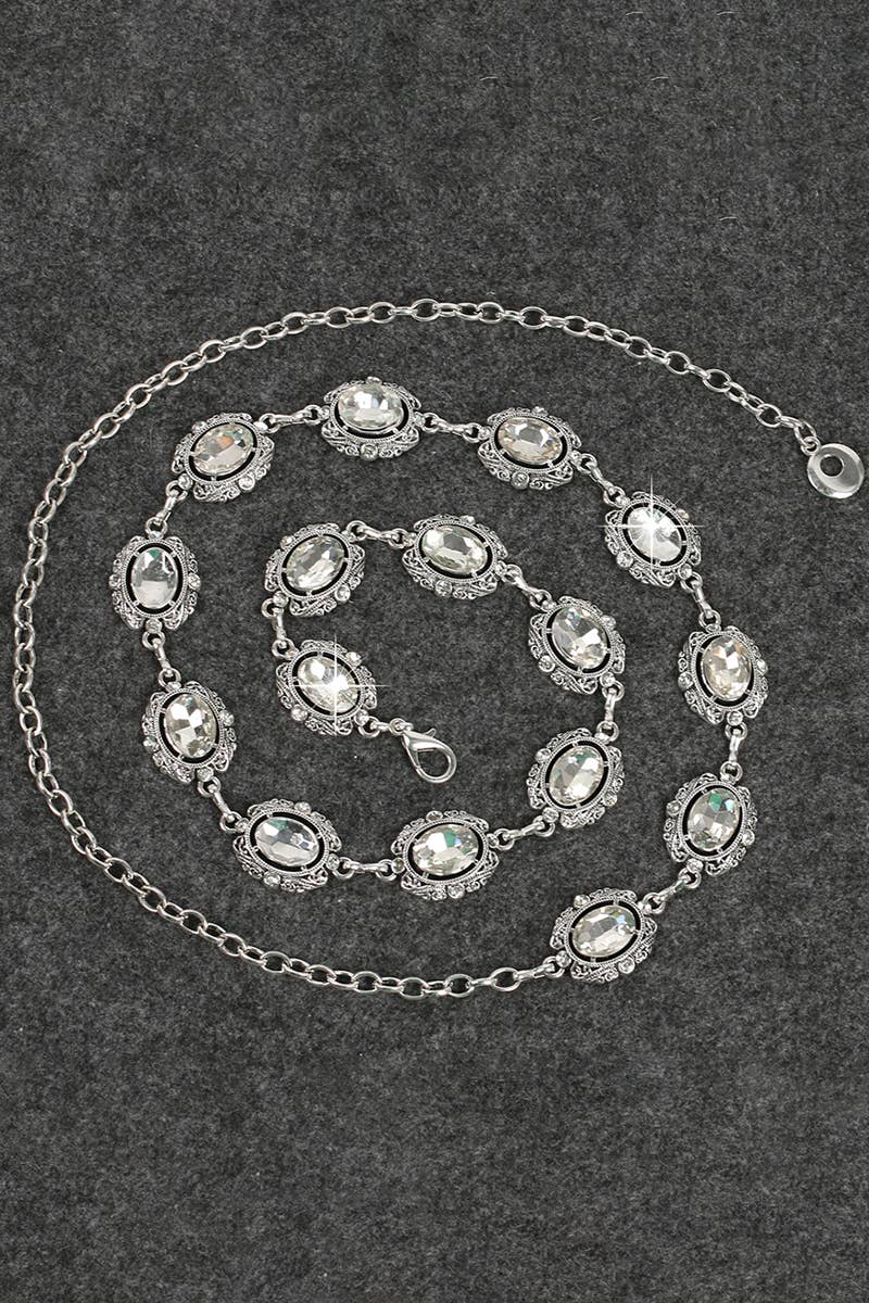 WOMEN RETRO DIAMOND BELT_CWABE0096