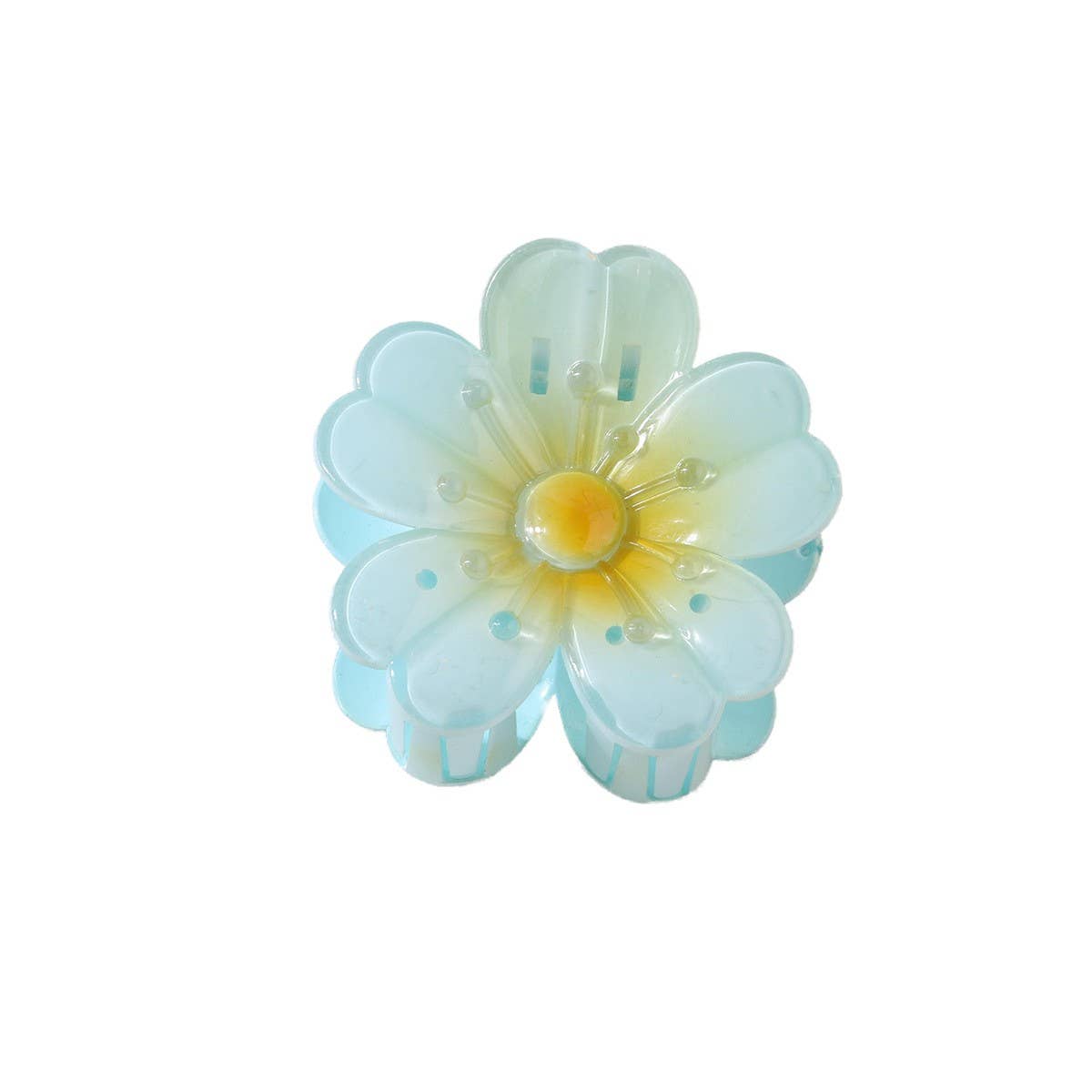 Sweet Flower Updo Heart Petal Hair Claw Clip