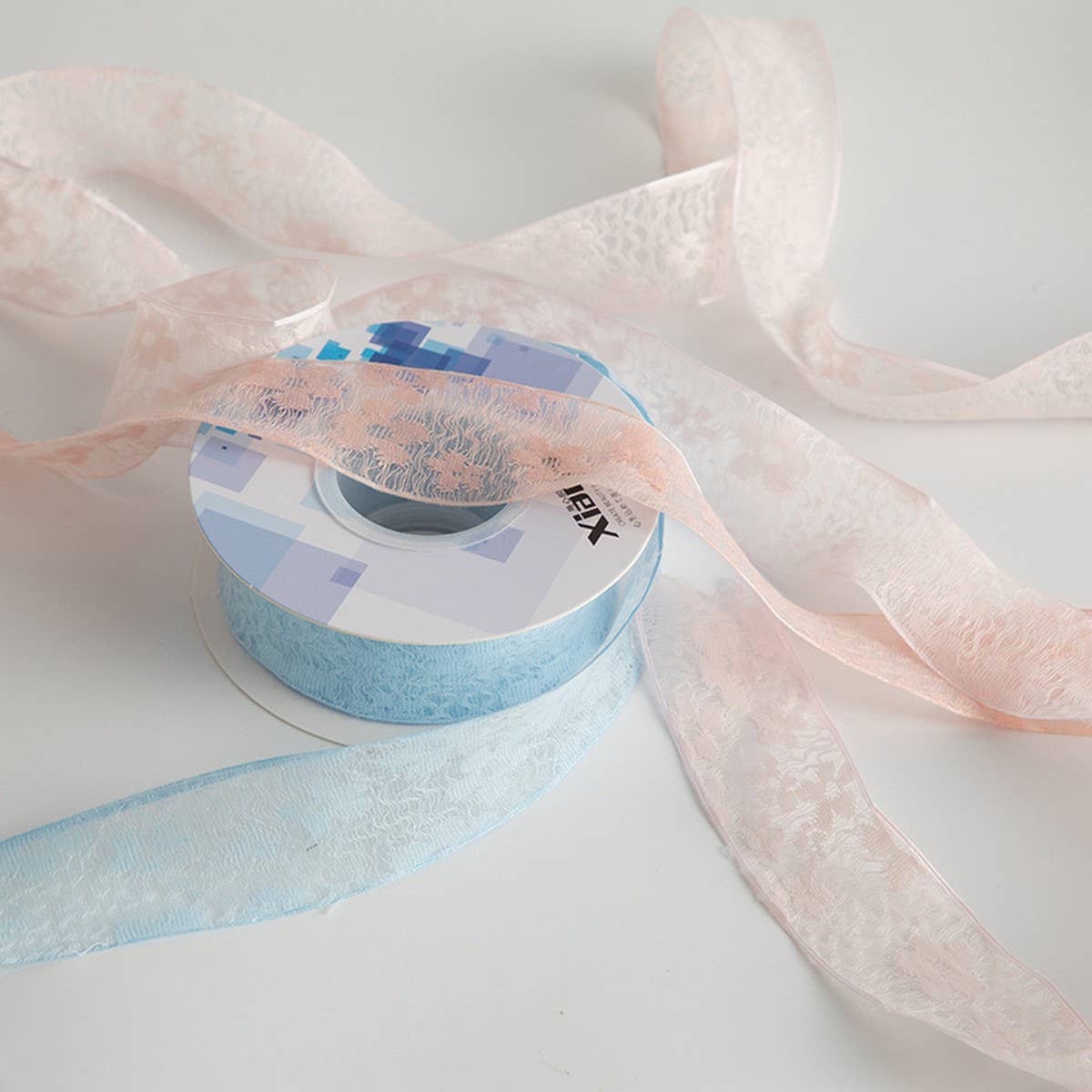 WATER RIPPLE HOLLOW JACQUARD EMBROIDERY RIBBON