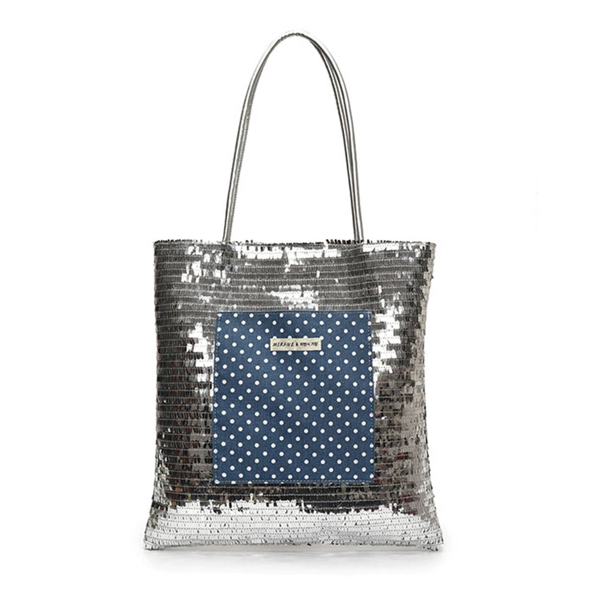Sequined versatile single-shoulder bag