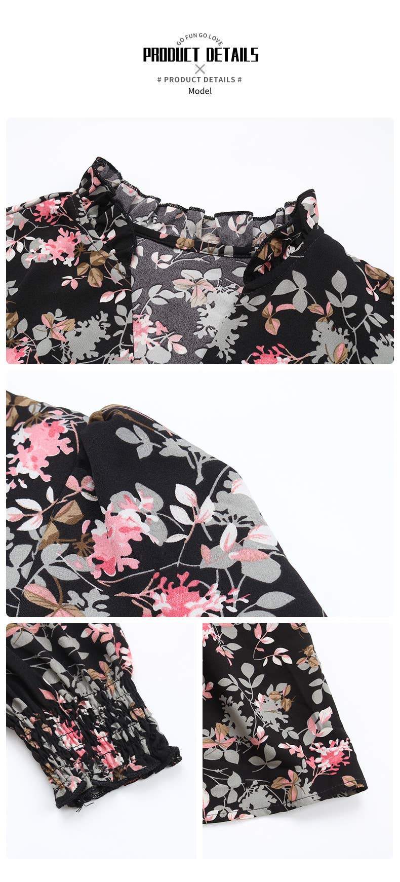 Long sleeve floral dress