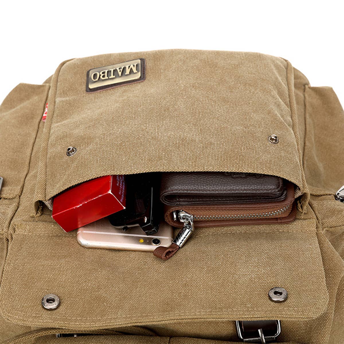 HIGH CAPACITY BACK-TO-SCHOOL CANVAS BACKPACK_CWAB2207