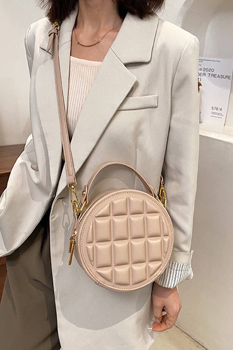 WAFFLE LOUND CROSS BODY BAG_CUAB0087