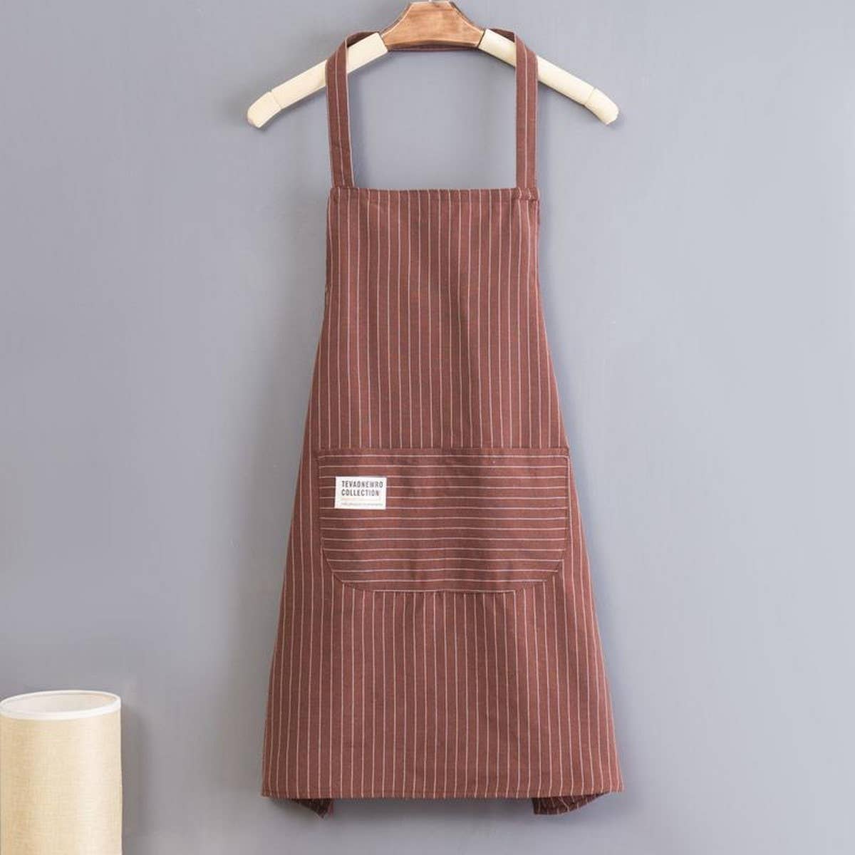 Stripes Thin apron with pockets bulk_CWMM2029