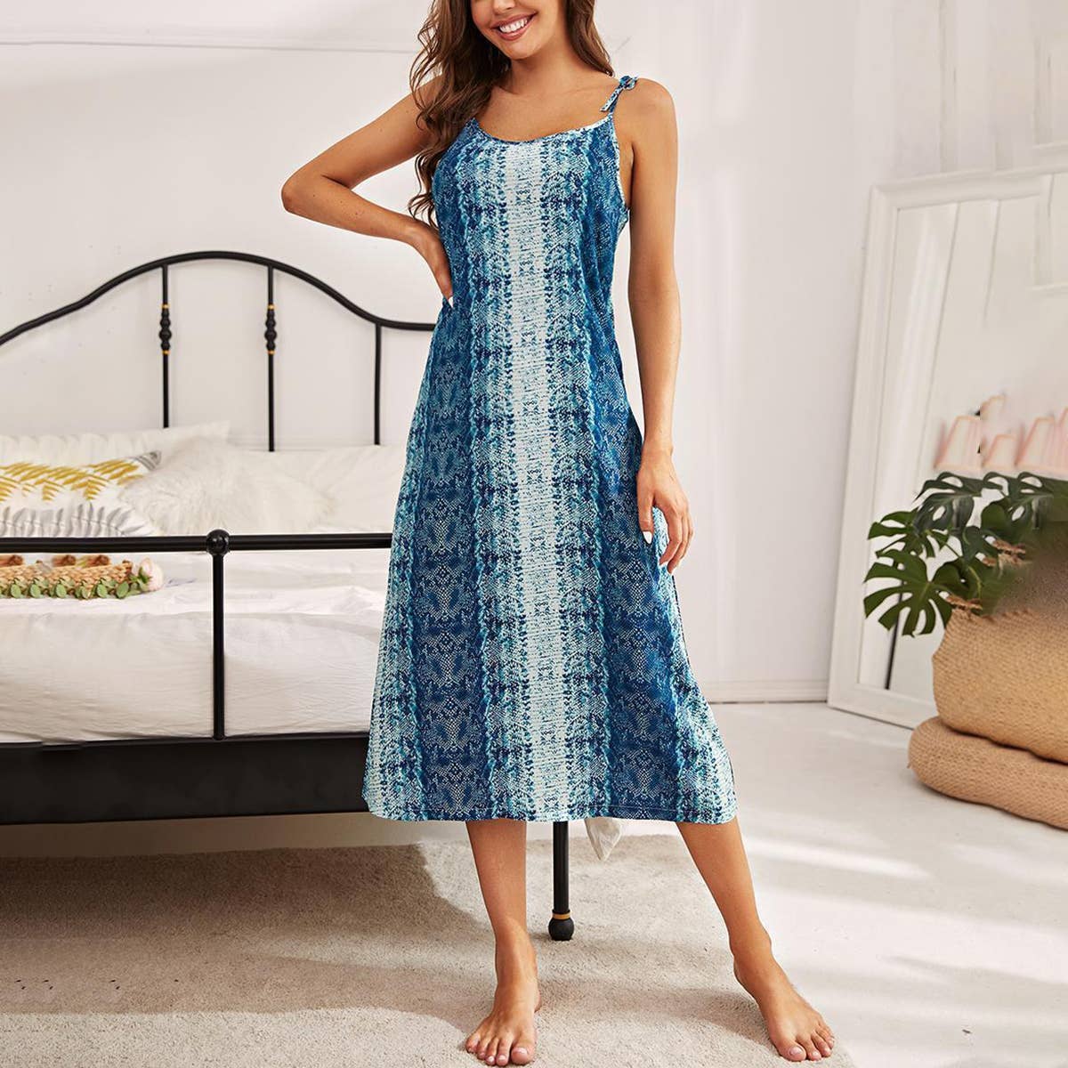 Sexy halter home nightdress