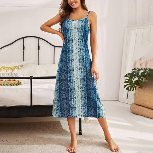 Sexy halter home nightdress