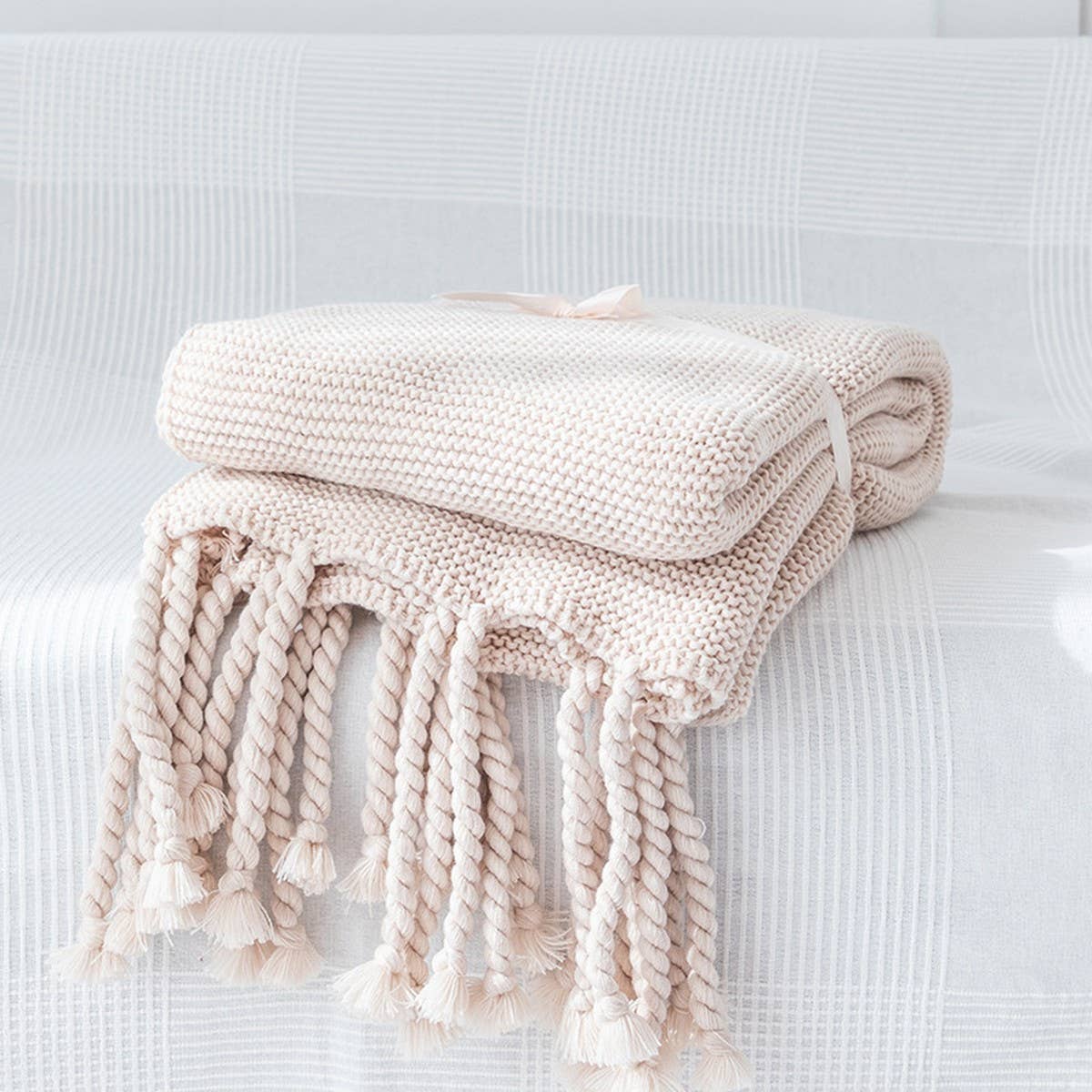 NEW SOFA COMFORTABLE KNITTED THROW BLANKET