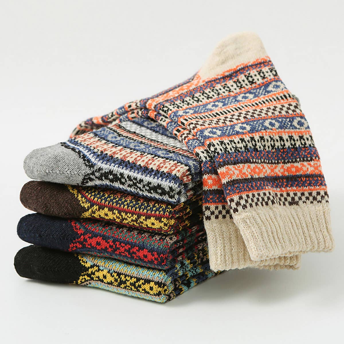 5 PAIRS OF MEN WINTER THICK WARM MID-TUBE SOCKS_CWMS0685