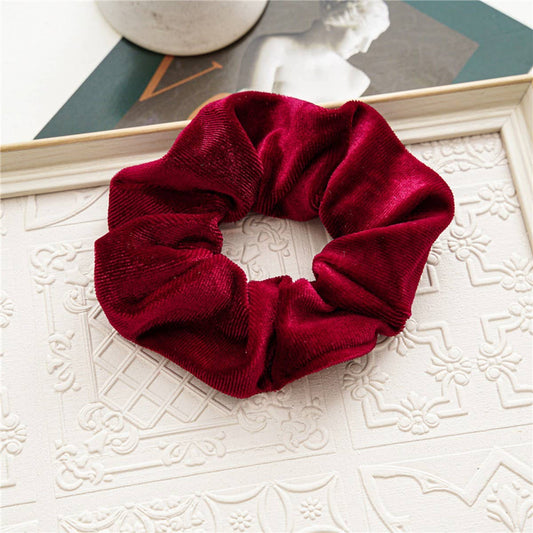 CHRISTMAS PLAID SIMPLE CRUMPLED HAIR BAND