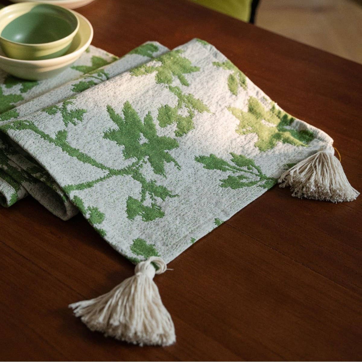 FLORAL FASHION CASUAL TASSEL TABLECLOTH