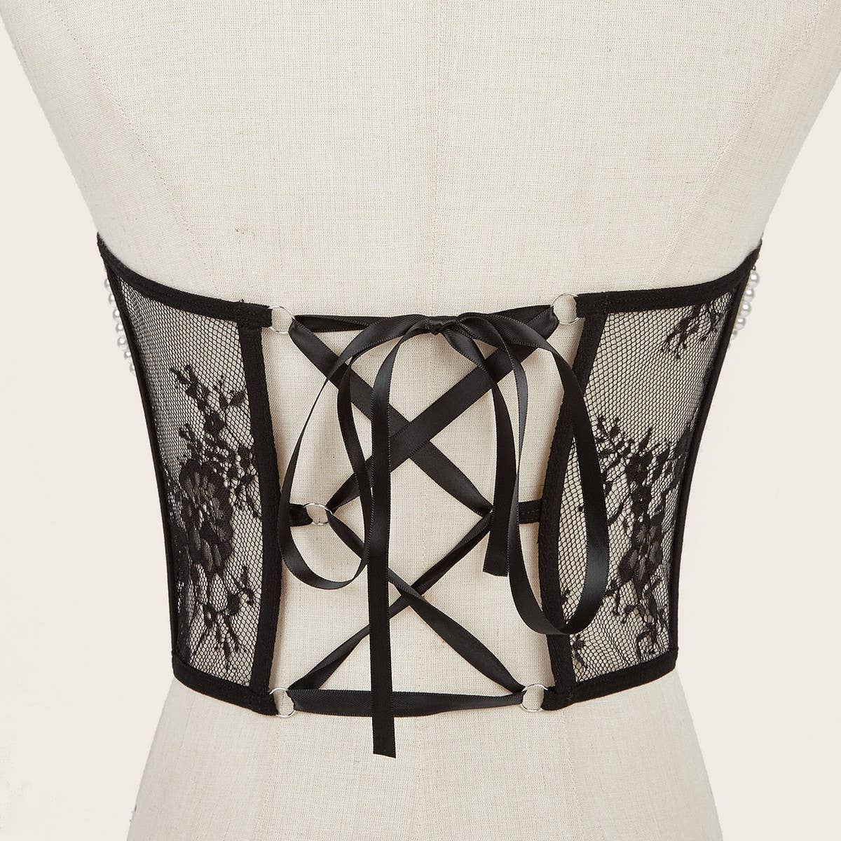 CWABE0982_WAIST AND BUST BELT STEEL RING FISHBONE WAIST BELT