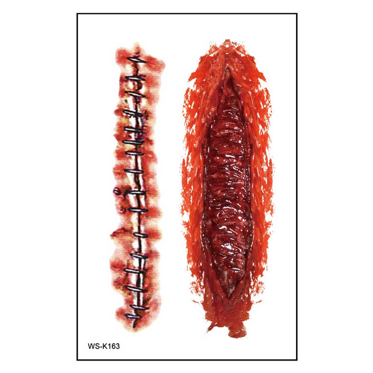 Halloween Scar Tattoos ? Bloody Wound Stickers