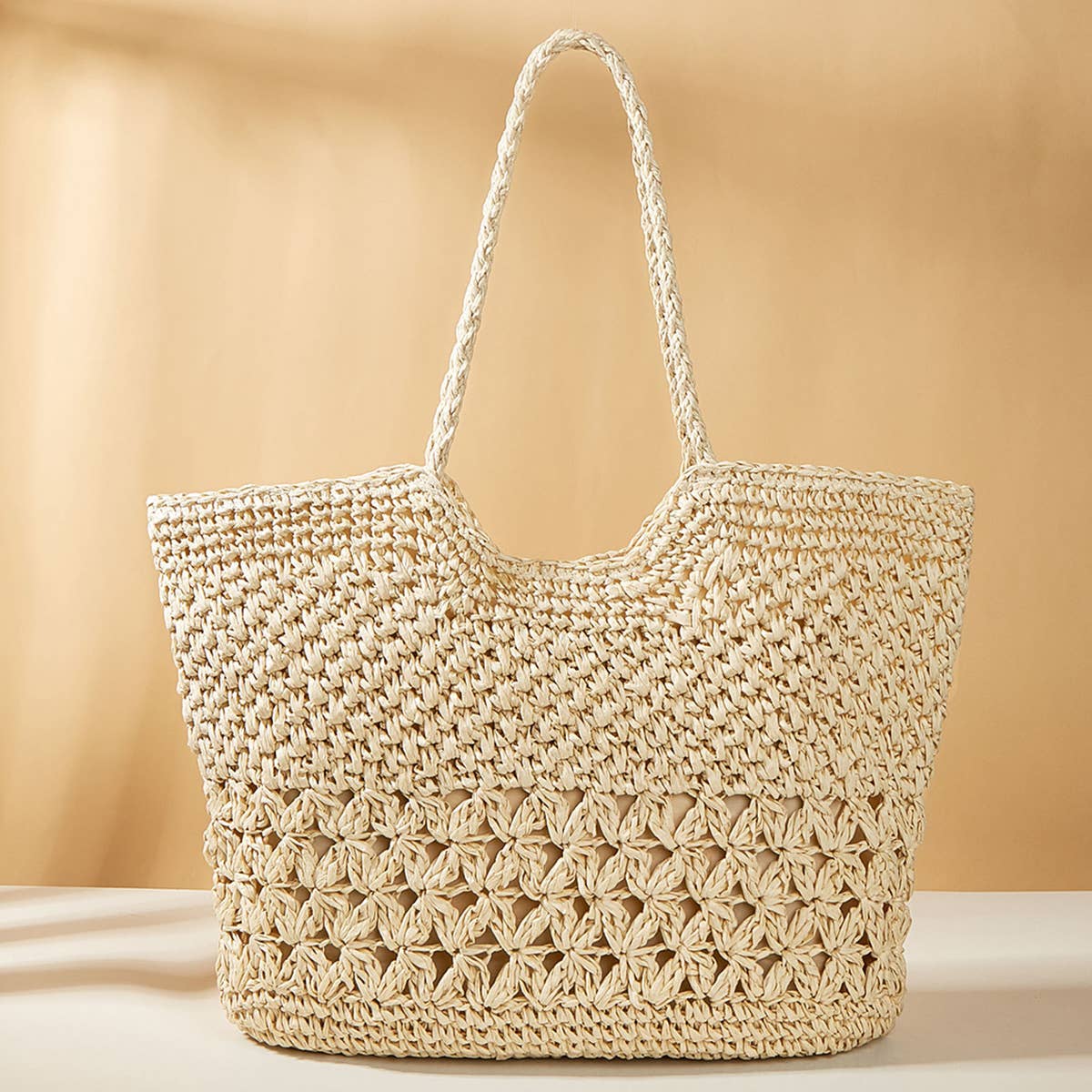 WOMEN FASHION SIMPLE HOLLOW TOTE BAGS_CWAB0808