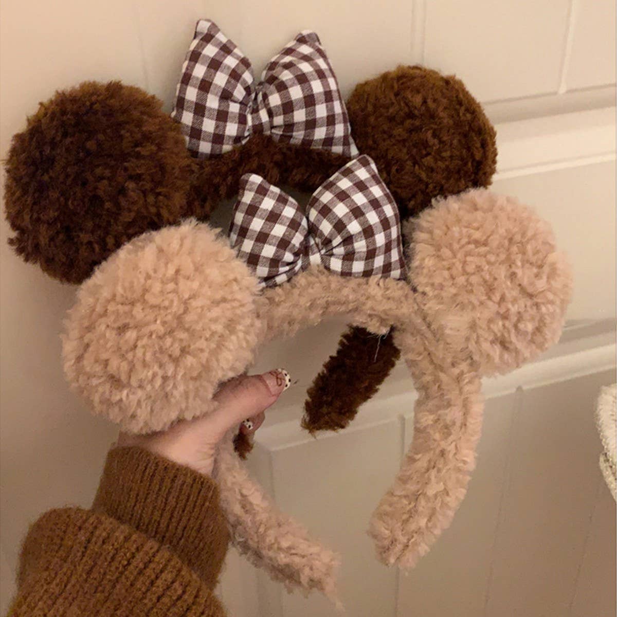 CUTE BOW PLUSH HEADBAND HAIRBAND HEADDRESS