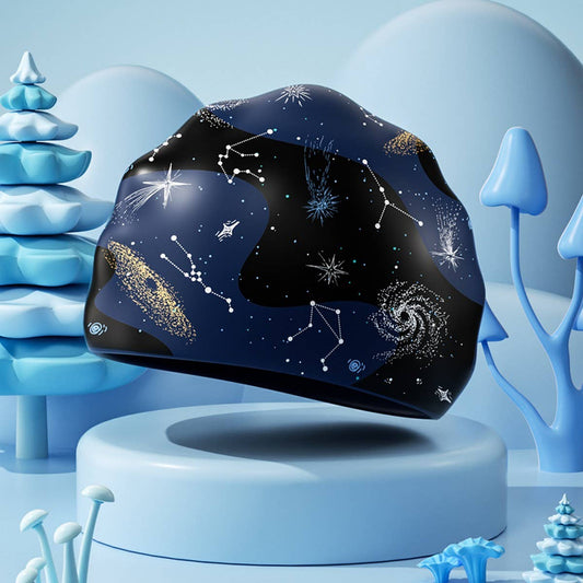 Boys' XL Silicone Swim Cap ??œGalaxy Print Comfy Fit_CWMM6785