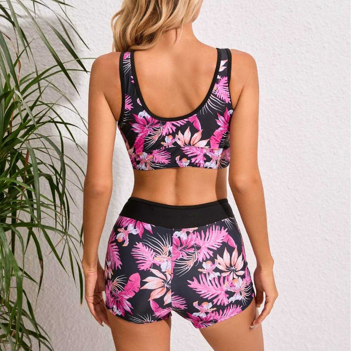 TANK TOP PRINTED TWO-PIECE SWIMSUIT SET