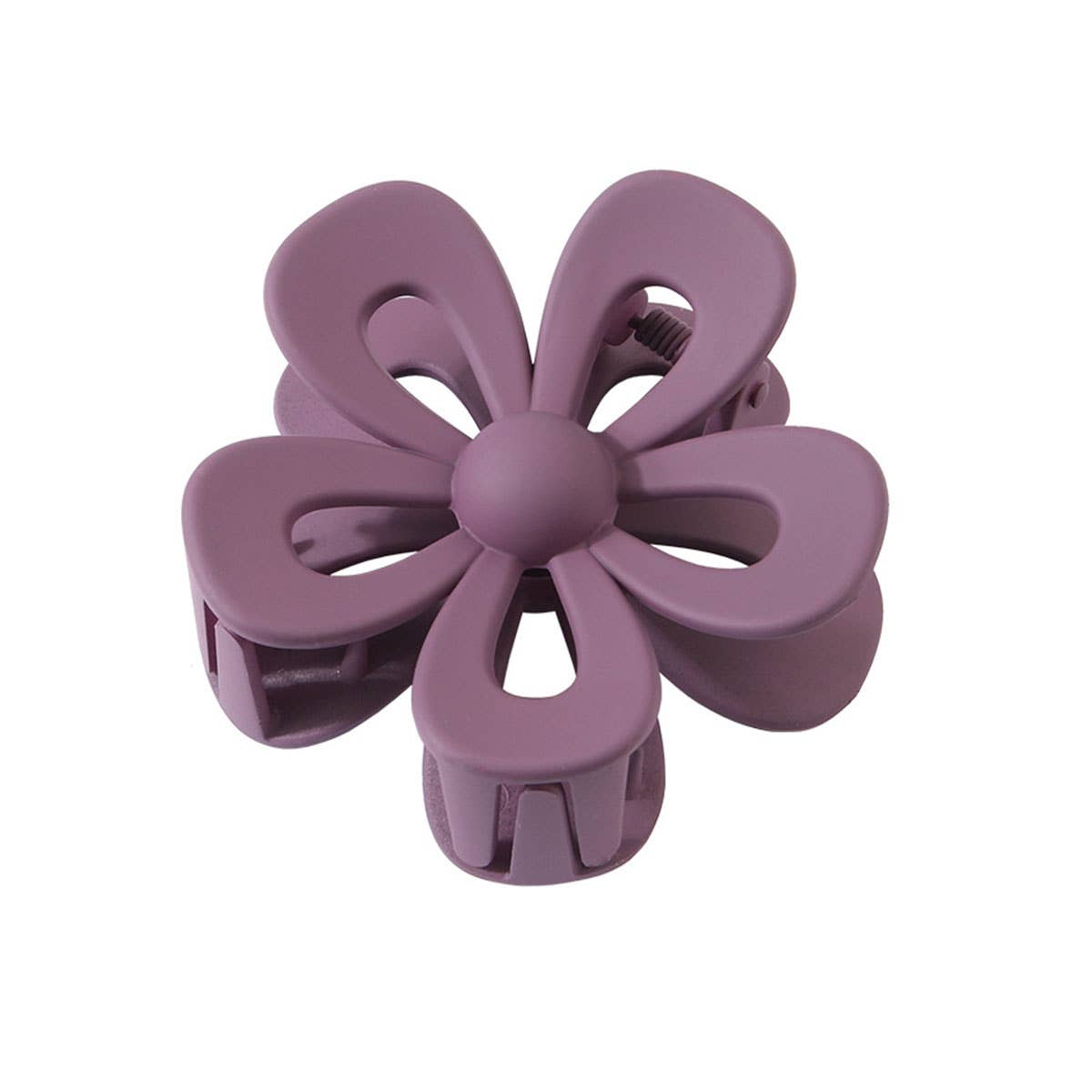 Matte Acrylic Flower Hair Claw Clip for Women_CWAHA0404