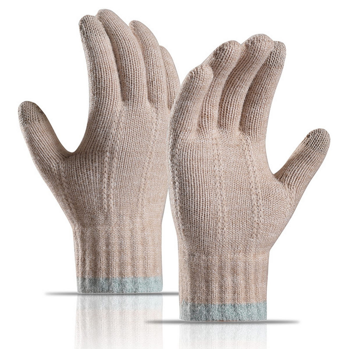 Women??¢s Winter Knit Gloves Touchscreen Full Finger_CWAG0523