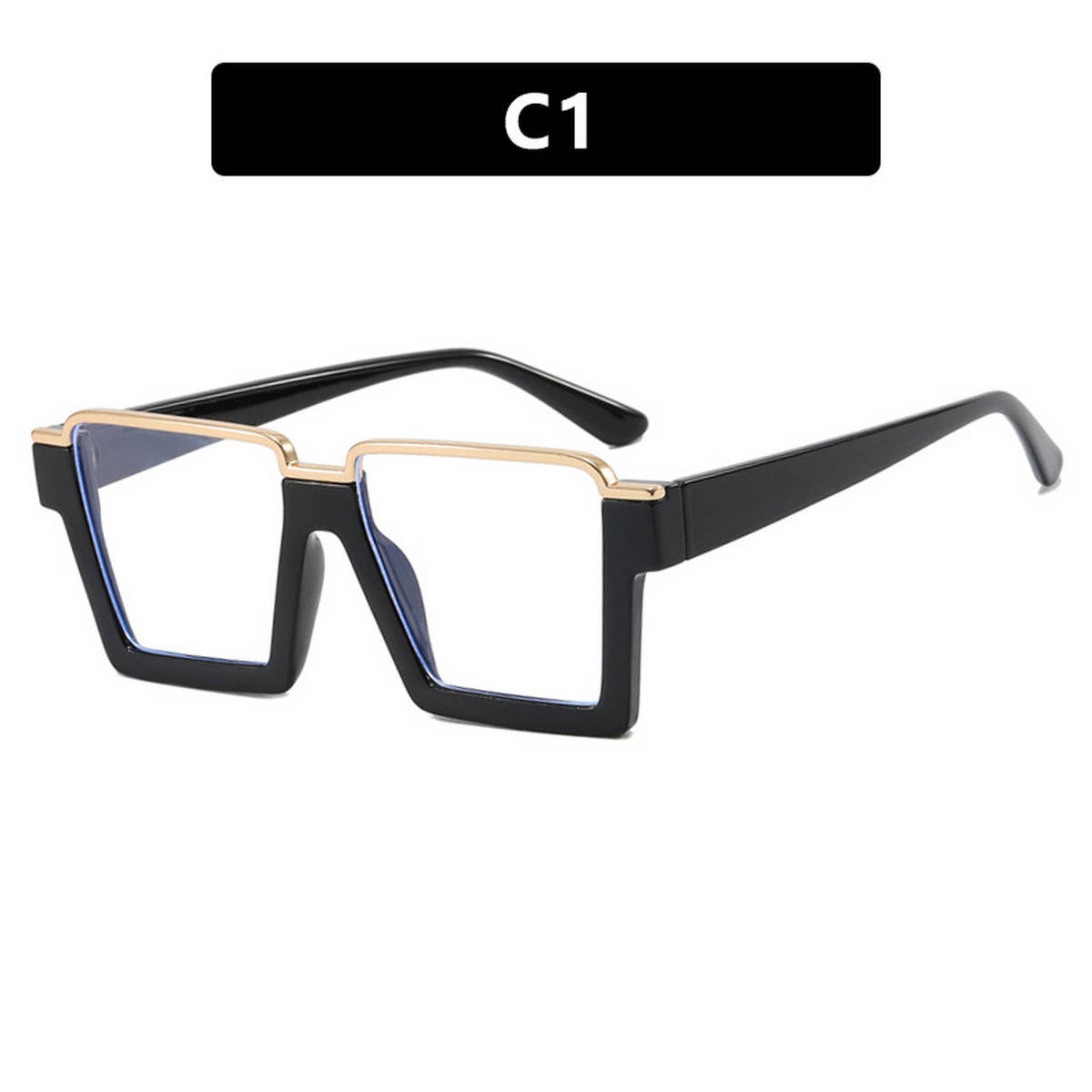 FASHIONABLE SQUARE FLAT GLASSES ANTI-BLUE LIGHT