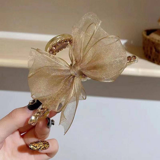 WOMEN RETRO BOW RHINESTONE CLIP_CWAHA0535
