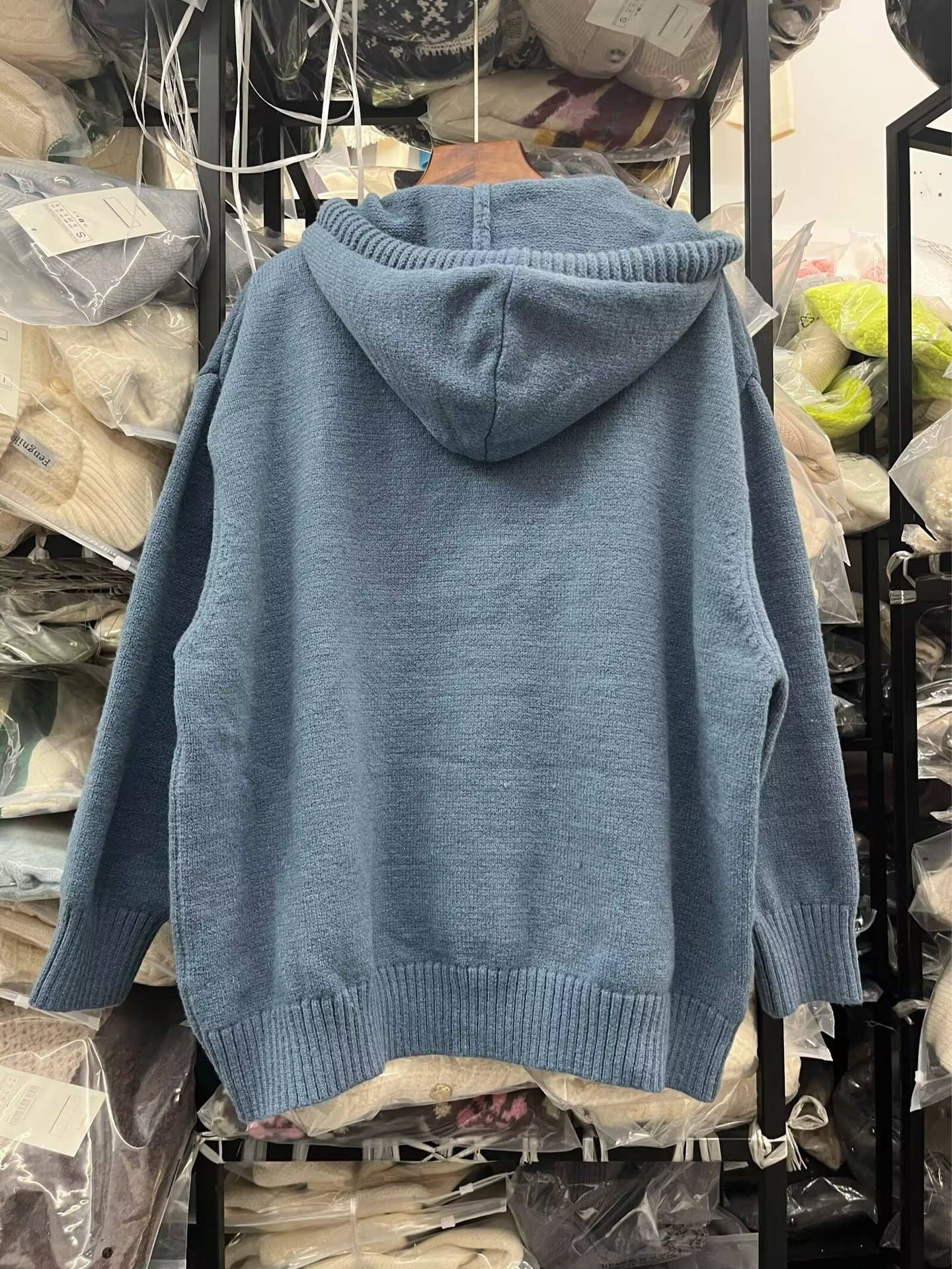 STYLISH CASUAL BAGGY SLIMMING HOODED SWEATER
