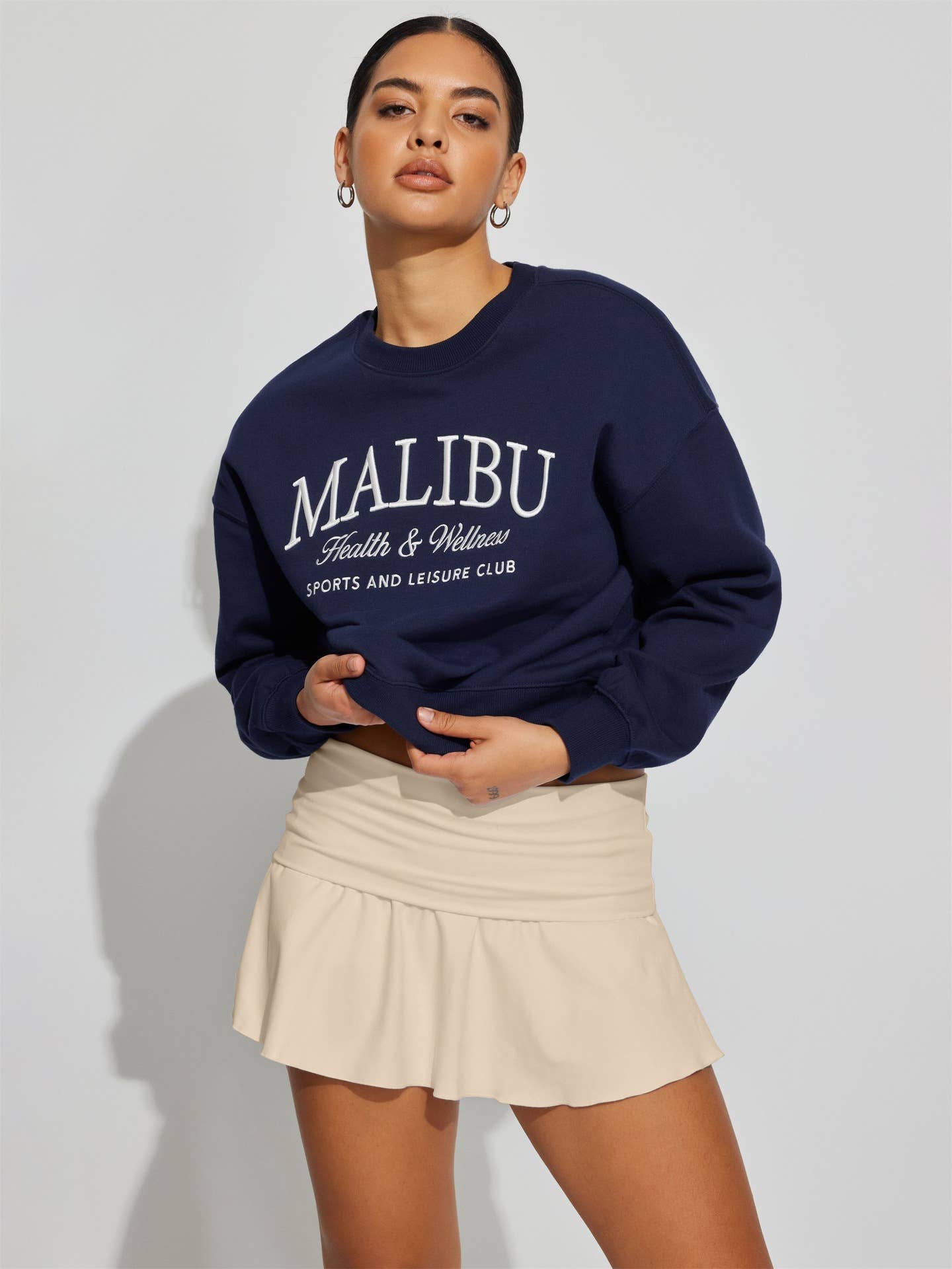 Solid-color anti-light safety pants short skirt