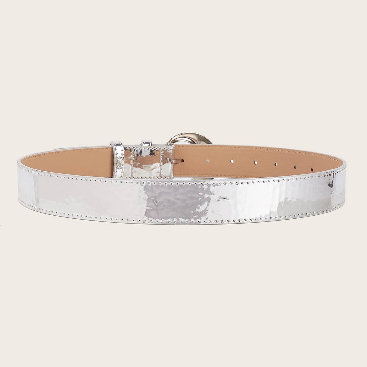 CWABE0556_SIMPLE SILVER BELT