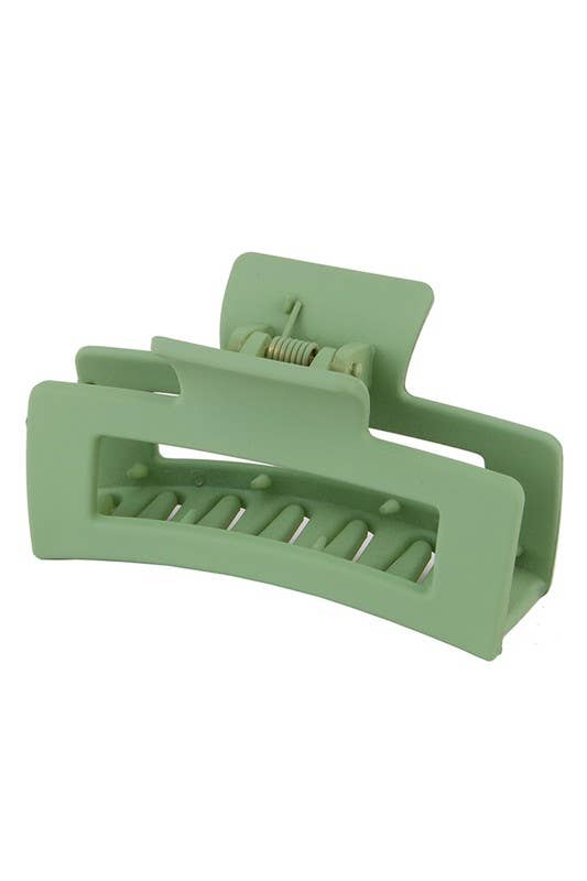 3.35" Minimalist Rectangle Hair Claw Clip_CWAHA0088