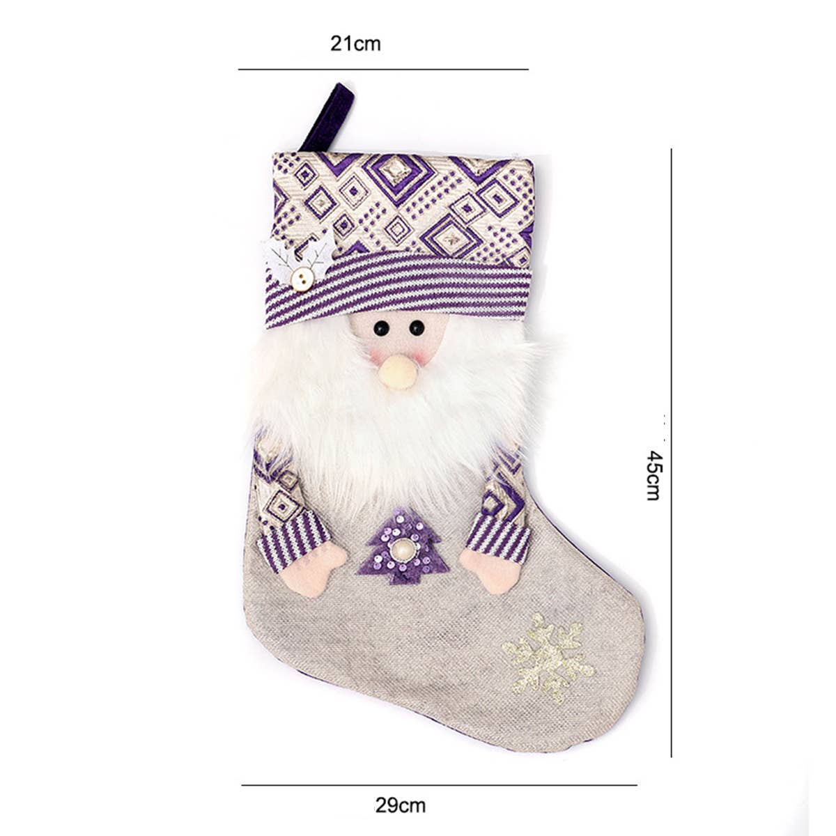 CWMM9475_CHRISTMAS CREATIVE DECORATED SOCKS GIFT BAG