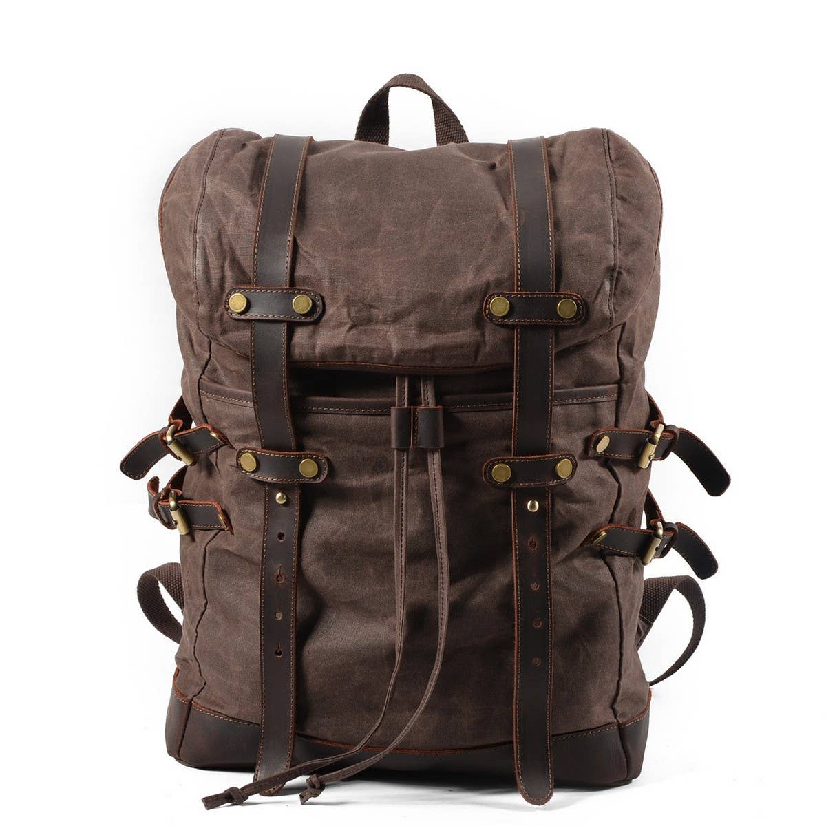 Men¡¯s Waterproof Canvas Travel Backpack_CWAB5539