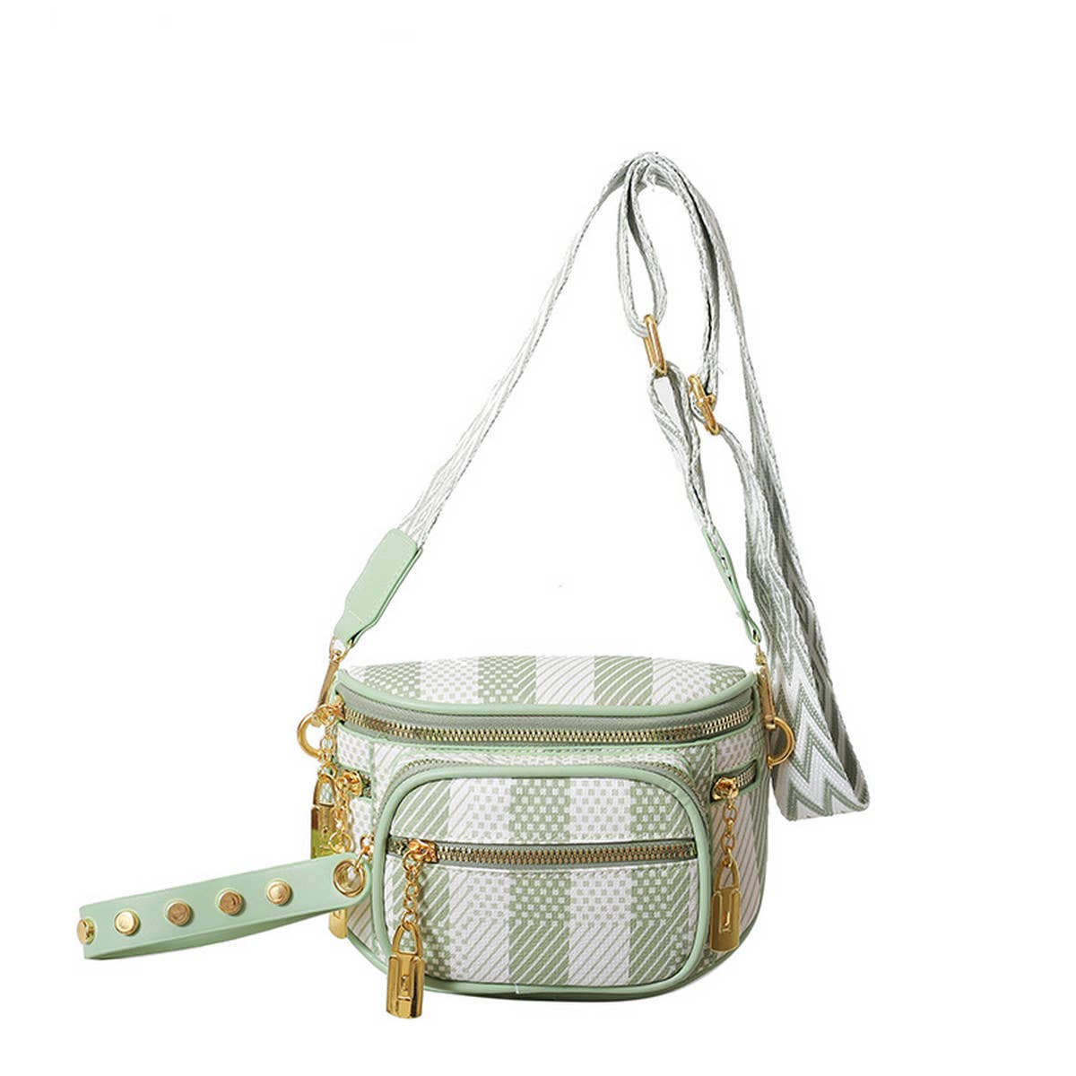 2024 NEW MULTI-LAYER ZIPPER RIBBON CHEST BAG_CWAB2086