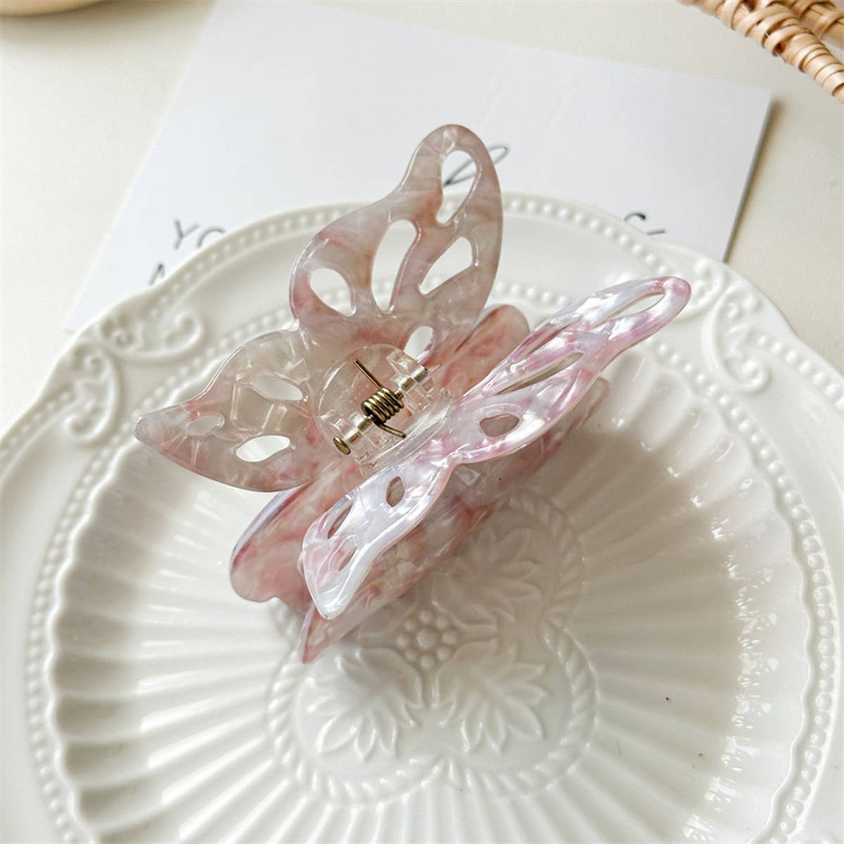 New Large Hollow Butterfly Hair Claw Women's Clip_CWAHA1028